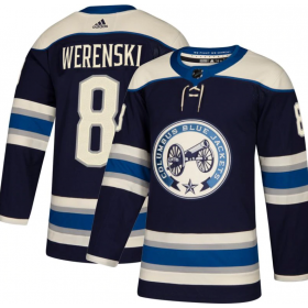 Dresovi Columbus Blue Jackets Zach Werenski 8 Adidas 2018-2019 Alternate Authentic - Muške